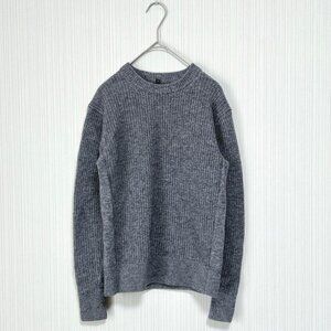 Desi Long Sleeve Knit Sweater Gray Wool